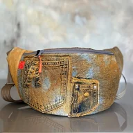 Nerki - Nerka XL z farbowanego na pomarańczowo jeansu La Rambla 24 - miniaturka - grafika 1