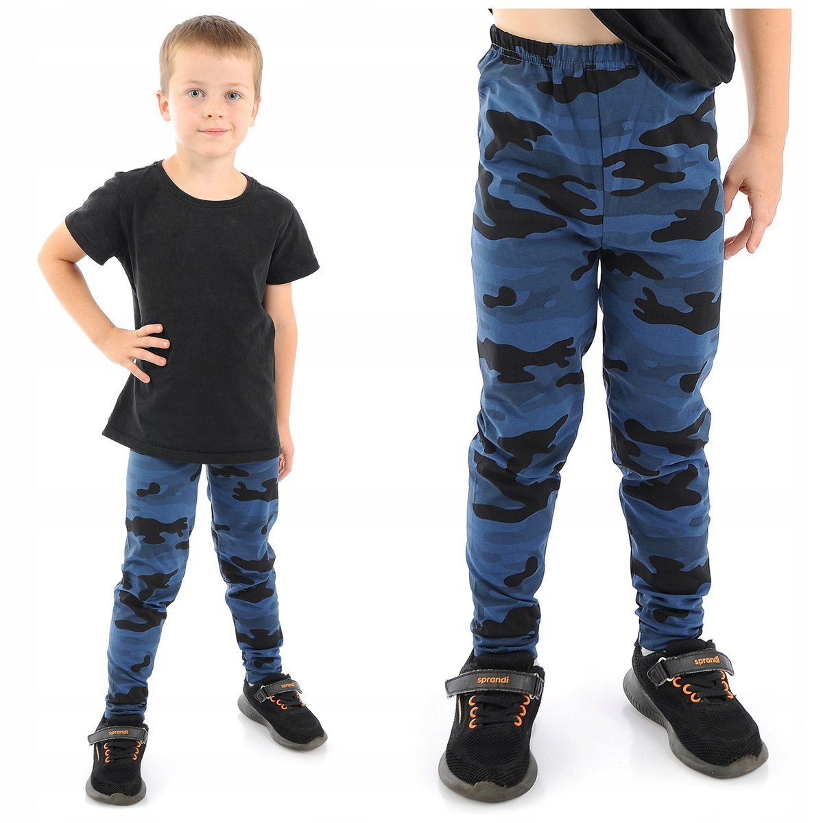 Getry chłopięce Długie legginsy Spodnie Jeans Moro 128