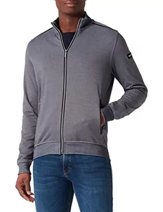 bugatti Męska bluza 8750-35140, granatowa-390, regularna, Marine-390, 3XL - Bluzy męskie - miniaturka - grafika 1