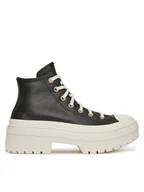 Trampki damskie - Converse Trampki Chuck Taylor All Star Lugged Heel Platform Gold A11500C Czarny - miniaturka - grafika 1