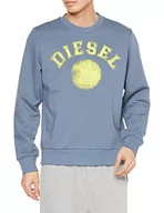 Bluzy męskie - Diesel Bluza męska, Niebieski (niebieski), S - miniaturka - grafika 1