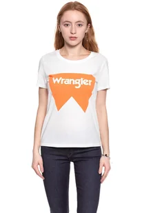 WRANGLER T SHIRT DAMSKI FESTIVAL TEE TANGERINE W7016EVUJ 112130893 - Wrangler - Koszulki i topy damskie - miniaturka - grafika 1