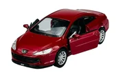 Samochody i pojazdy dla dzieci - WELLY PEUGEOT 407  COUPE CZERWONY 1:34 42368 - miniaturka - grafika 1