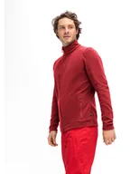 Odzież trekkingowa męska - Maier Sports Kurtka polarowa "Dennis" w kolorze czerwonym - miniaturka - grafika 1