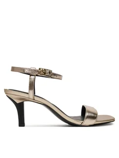 Tommy Hilfiger Sandały FW0FW08433 Złoty - Sandały damskie - miniaturka - grafika 1