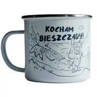 Kubki - TravelSet Kubek emaliowany - Kocham Bieszczady! - TravelSet - miniaturka - grafika 1