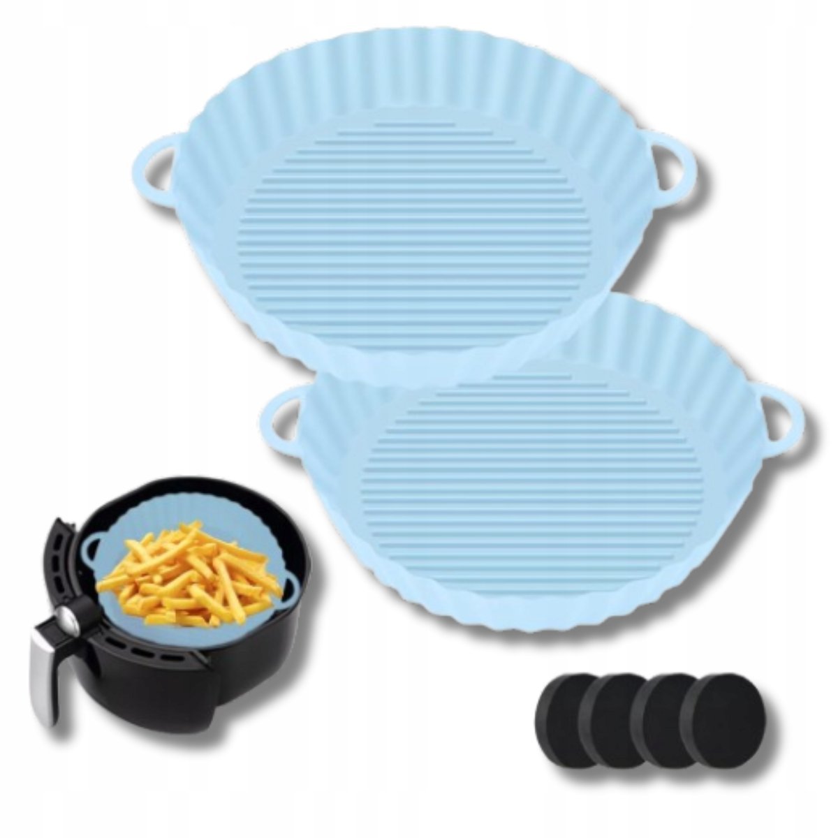Silikonowe Wkładki Frytkownicy Beztluszczowej Air Fryer Forma Foremka Wklad