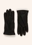 Rękawiczki - Ugg Skórzane Rękawiczki 3 Point schwarz - miniaturka - grafika 1