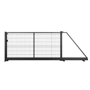 NATERIAL Brama przesuwna Modus 3x1.5 m prawa czarna - Bramy garażowe - miniaturka - grafika 1