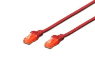 Patchcordy - Digitus Patchcord UTP, CAT.6, czerwony, 3m DK-1612-030/R - miniaturka - grafika 1