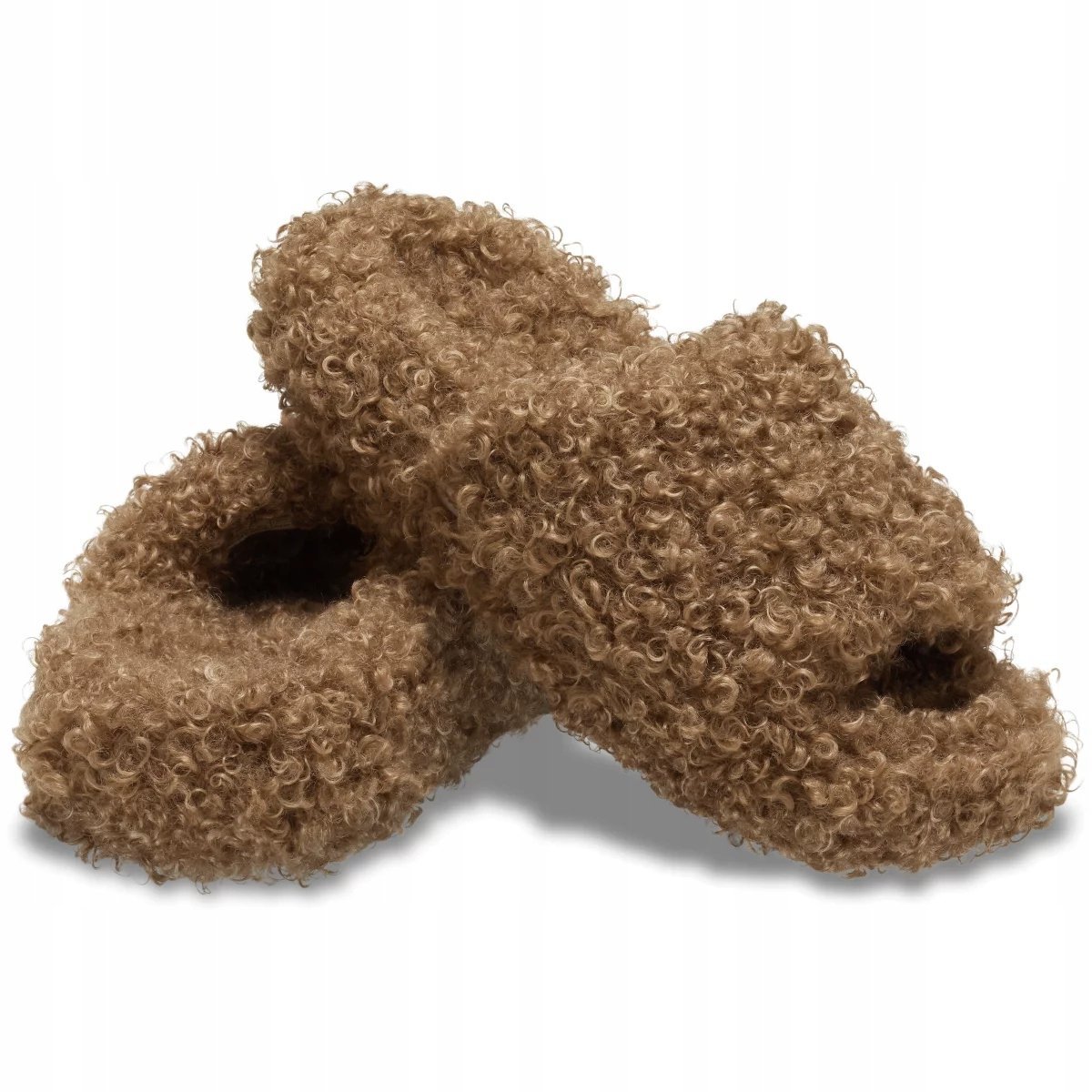 Damskie Ocieplane Buty Klapki Crocs Classic Dodle Fur Lined Slide 42-43