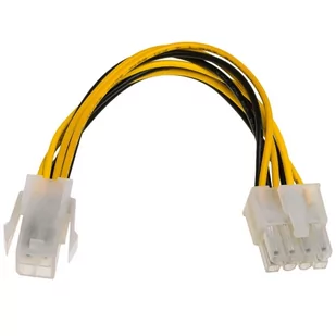 AKYGA Kabel zasilający Akyga AK-CA-10 ( P4 4-pin / EPS P8 8-pin F-M PVC 0,15m ) KABAKGZAW0004 [5273284] - Kable komputerowe i do monitorów - miniaturka - grafika 2