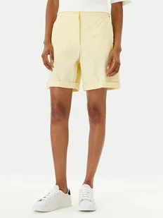 Tommy Hilfiger Szorty materiałowe WW0WW42457 Żółty Regular Fit - Spodnie sportowe damskie - miniaturka - grafika 1