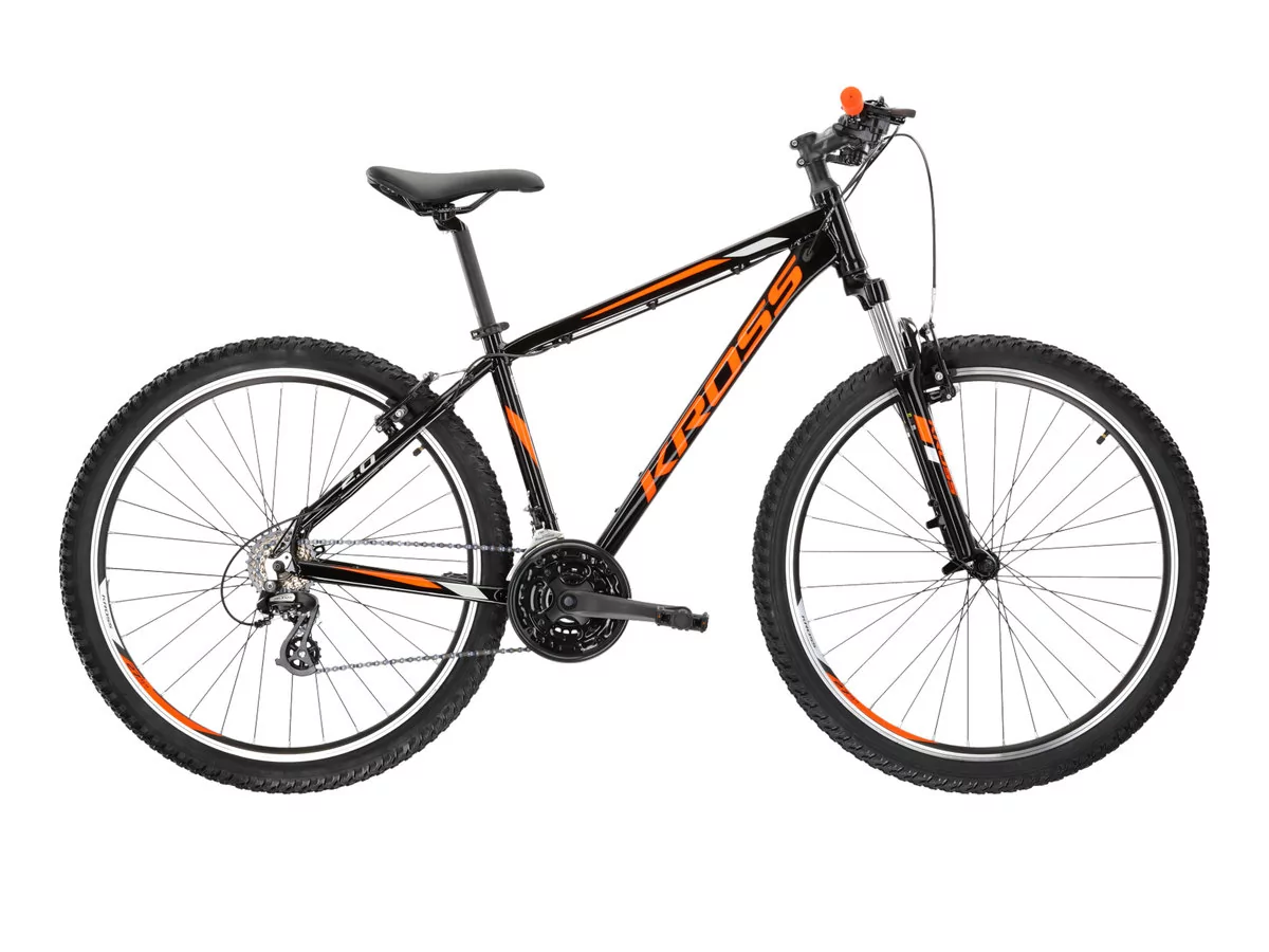 Kross Hexagon 2.0 27 (S17") rower czarno-pomarańczowo-szary połysk KRHE2Z27X17M004065