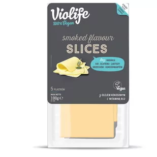 Violife Plastry Smak Wędzony 100G - Szybkie dania obiadowe - miniaturka - grafika 1