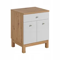 Szafki łazienkowe - Szafka Pod Umywalkę Samoa White 851 Nadstawną - miniaturka - grafika 1