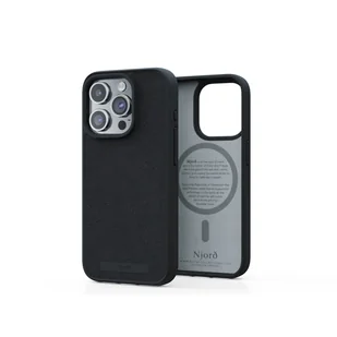 Njord byELEMENTS Suede Etui zamszowe do iPhone 15 Pro z MagSafe - Czarne - Etui i futerały do telefonów - miniaturka - grafika 4