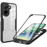 Etui i futerały do telefonów - Kompatybilny z Xiaomi Redmi A5 NFC (173,45 mm) Etui akrylowe + przezroczyste etui na telefon TPU z folią PET Czarny - miniaturka - grafika 1