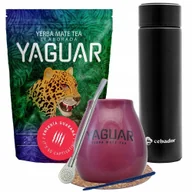 Yerba Mate - Zestaw Yerba Mate Yaguar Energia Guarana Termos Led Tykwa Bombilla 500g - miniaturka - grafika 1