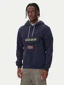 Bluzy męskie - Napapijri Bluza Burgee Wint 4 NP0A892T Granatowy Regular Fit - miniaturka - grafika 1