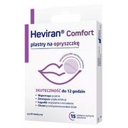 Problemy skórne - Heviran Comfort plastry na opryszczkę x15 sztuk - miniaturka - grafika 1