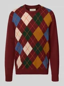 Swetry męskie - Sweter z dzianiny z okrągłym dekoltem - miniaturka - grafika 1