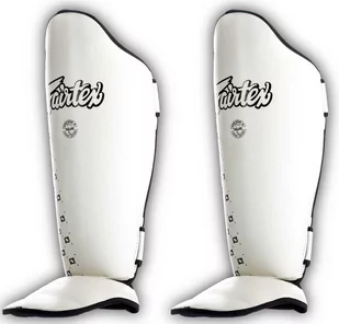 Fairtex Ochraniacze Piszczeli Sp5 Białe - Ochraniacze do sportów walki - miniaturka - grafika 1
