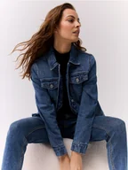 Kurtki damskie - Mohito - Jeansowa kurtka - niebieski - miniaturka - grafika 1