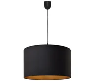Lampy sufitowe - Żyrandol na lince ALBA 1xE27/60W/230V śr.45 cm czarny/złoty - miniaturka - grafika 1