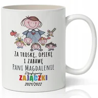 Kubki - KUBEK BIAŁY IDEALNY Prezent dla Pani PRZEDSZKOLANKI Zakończenie roku IMIĘ - miniaturka - grafika 1