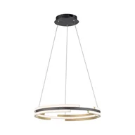 Lampy sufitowe - Paul Neuhaus Inteligentna lampa wisząca czarna z mosiądzem  w tym ściemnialna dioda LED - Nikki - miniaturka - grafika 1