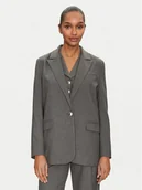 Marynarki i żakiety damskie - Morgan Marynarka 251-VANIS.F Szary Regular Fit - miniaturka - grafika 1