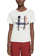 Koszulki i topy damskie - ESPRIT Collection Damska koszulka 072EO1K303, 111/OFF White 2, L - miniaturka - grafika 1