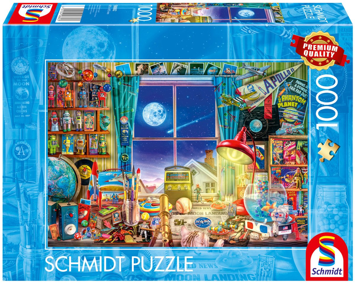 Schmidt, Puzzle PQ W drodze na księżyc, 1000 el.