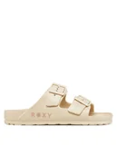 Klapki i japonki damskie - Roxy Klapki Kattie ARJL101228 Beżowy - miniaturka - grafika 1