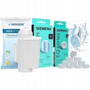 Oryginalne tabletki TZ80002 TZ80001 do ekspresu Siemens EQ6 + filtr Wessper - Akcesoria i części do ekspresów do kawy - miniaturka - grafika 1
