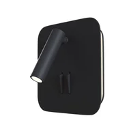 Lampy ścienne - Kinkiet ścienny Ios 176 czarny LED 9W 3000K 550lm do sypialni dwa źródła wym: 13 x 13 x 6,5 cm aluminium IP20 Maytoni - miniaturka - grafika 1