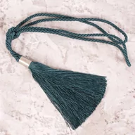 Akcesoria do wystroju okien - Sznur do zasłon EUROFIRANY, ciemnoturkusowy - miniaturka - grafika 1