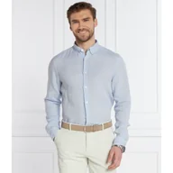 Koszule męskie - BOSS Lniana koszula S-LIAM | Regular Fit - miniaturka - grafika 1