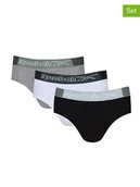 Majtki męskie - Reebok Slipy (3 pary) "Gavin" w kolorze czarnym, szarym i białym - miniaturka - grafika 1