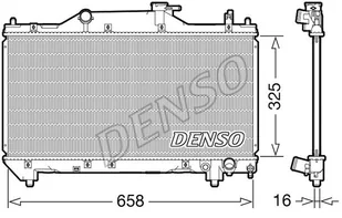 Chłodnica, układ chłodzenia silnika Denso DRM50131 - Układ chłodzenia - akcesoria - miniaturka - grafika 1