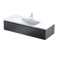 Szafki łazienkowe - Szafka łazienkowa pod umywalkę Oristo Brylant 120 cm czarny mat OR36-SD1S-120-8R - miniaturka - grafika 1