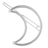 Ozdoby do włosów - Spinka Wsuwka Srebrna do Włosów Ozdobna Księżyc Metalowa Lekka i Wytrzymała - miniaturka - grafika 1