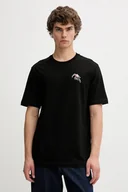 Koszulki męskie - Diesel t-shirt bawełniany T-ADJUST-T3 męski kolor czarny z nadrukiem A18668.0QIAM - miniaturka - grafika 1