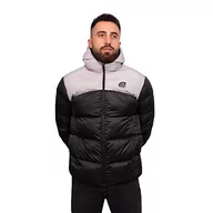 Kurtki męskie - Just Emporio Męska kurtka z kapturem dla dorosłych, szary/czarny, XXL, Szary/Czarny, XXL - miniaturka - grafika 1