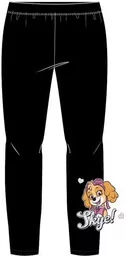 Spodnie i spodenki dla dziewczynek - Legginsy dla dzieci Psi Patrol Czarne Skye - grafika 1