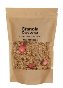 Granola Owocowa 500 g - Płatki śniadaniowe i musli - miniaturka - grafika 1