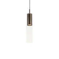 Lampy sufitowe - QAZQA Nowoczesna lampa wisząca w kolorze ciemnego brązu do systemu szynowego 1-fazowego - Iconic Lloyd - miniaturka - grafika 1