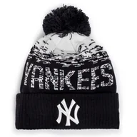 Czapki damskie - New Era Czapka Mlb Sport Knit Neyy 80536115 Granatowy - miniaturka - grafika 1