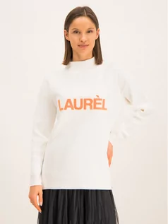 Bluzy damskie - Laurl Bluza 22044 Biały Regular Fit - grafika 1